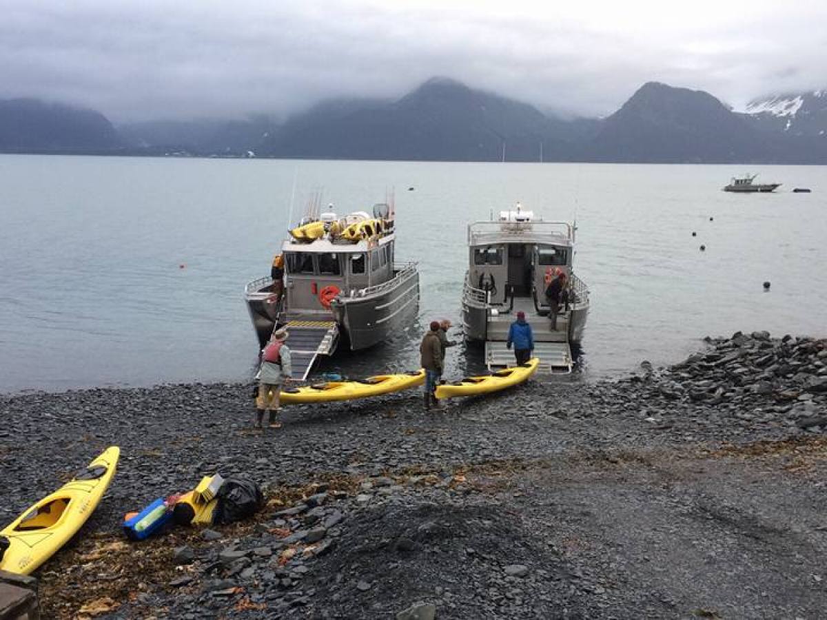 Landing Craft Load up for the Kenai Fjords National Park