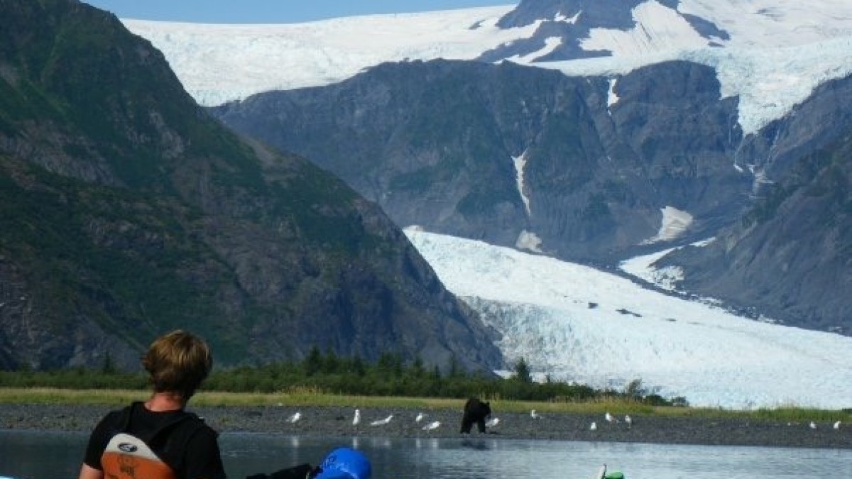 Kayaking in Aialik Bay, Kenai Fjords National Park