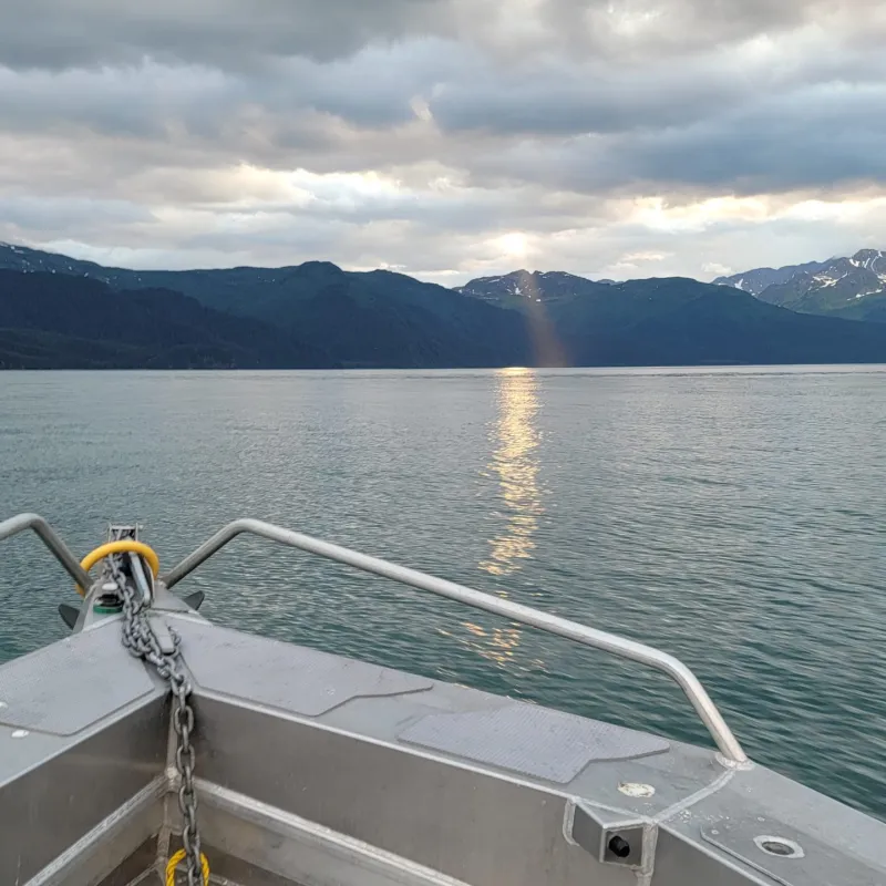a boat on a body of water