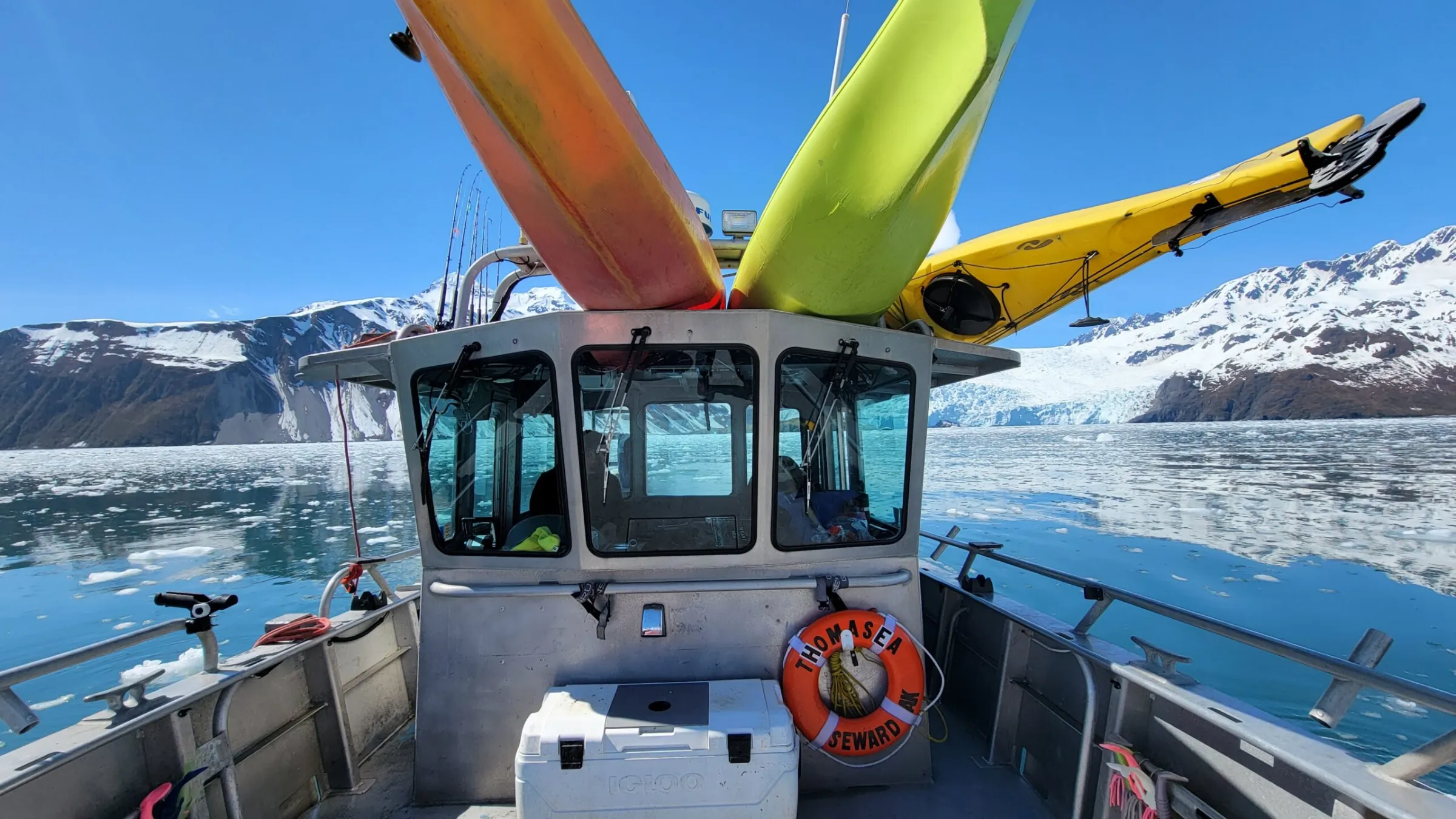 a group of people on a boat
