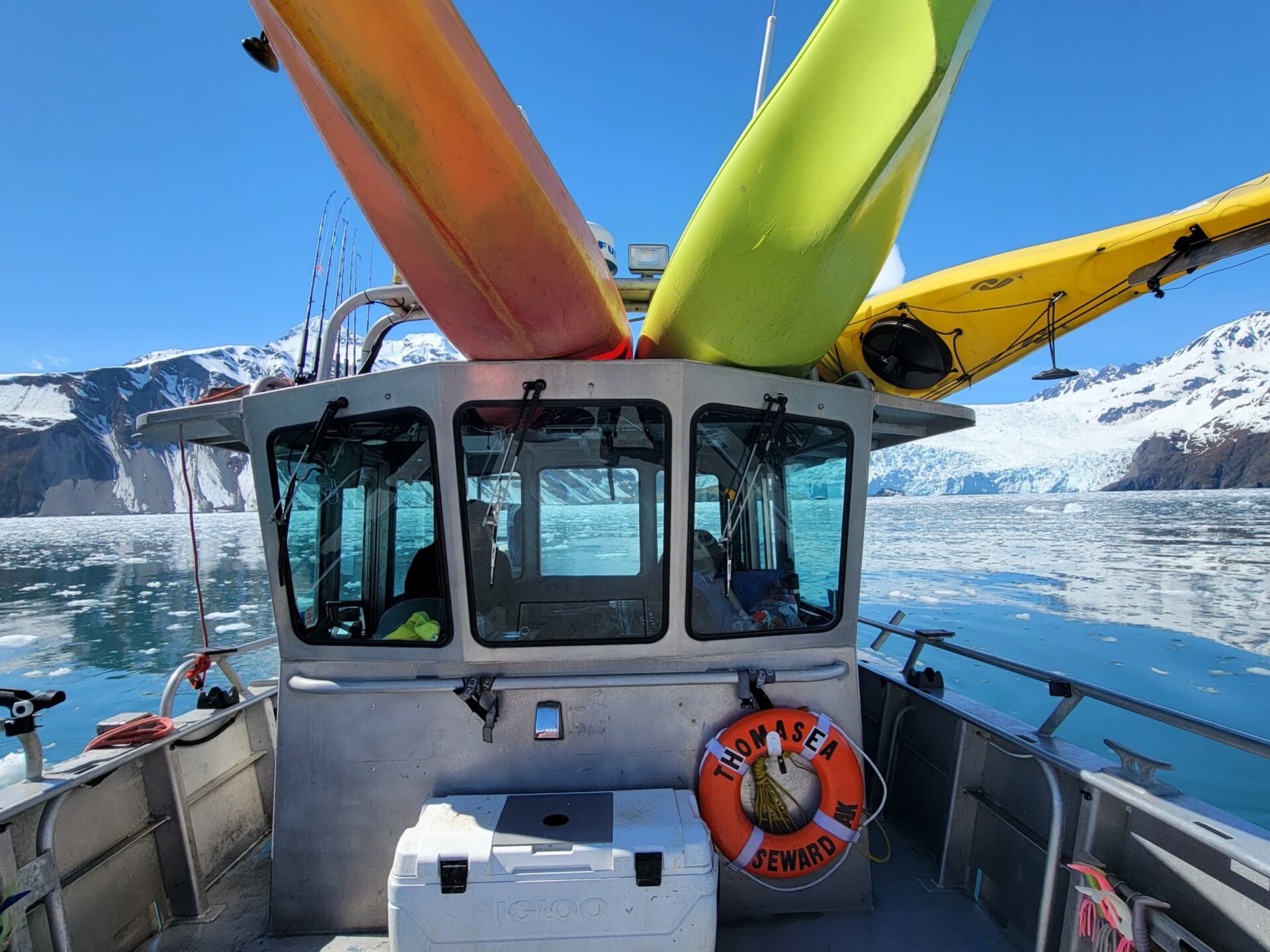a group of people on a boat