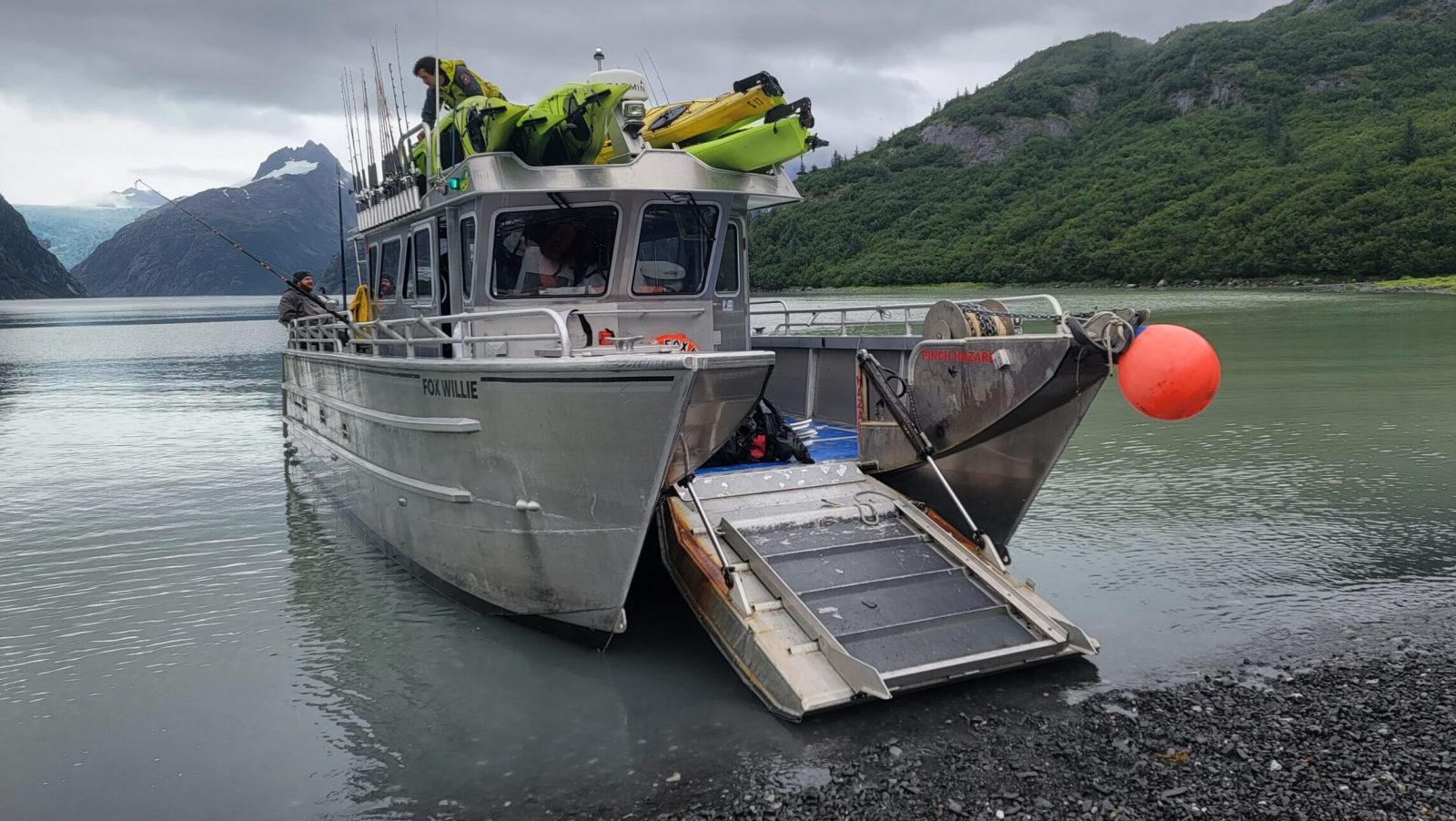 a small boat in a body of water