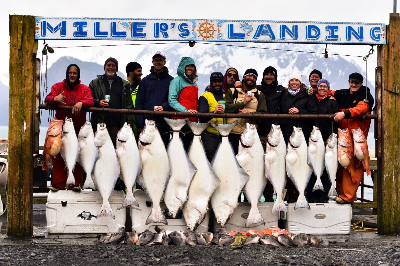 a group of people posing for the camera