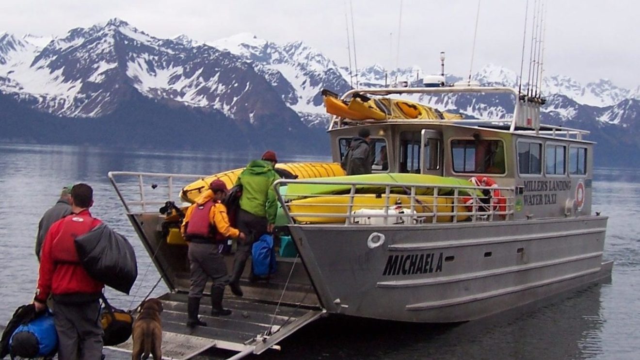Miller's Landing Water Taxi the Michael A to Tonsina Beach, Seward, AK