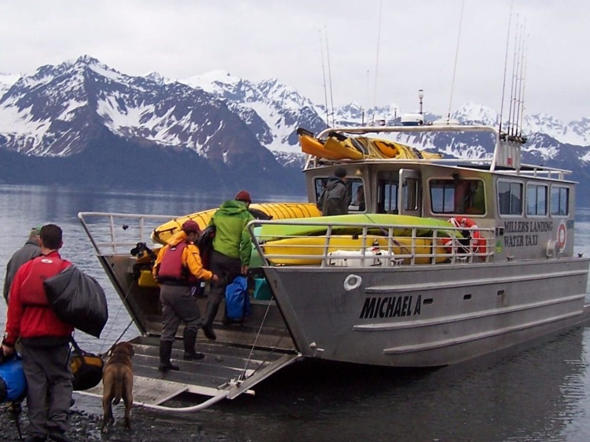 Miller's Landing Water Taxi the Michael A to Tonsina Beach, Seward, AK