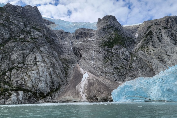 a close up of a rock mountain