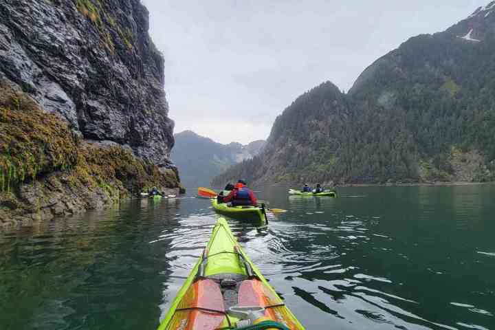 a kayak in Humpy CoveMillers Landing Seward Alaska Beach Seaside