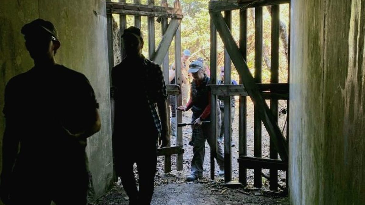 a couple of people that are standing in the rain
