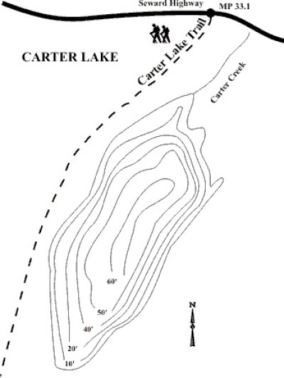 Carter Lake map