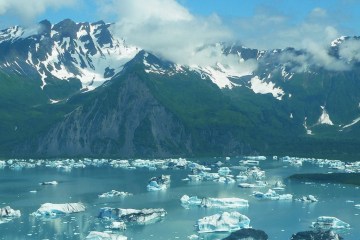 Ice glaciers in Seward Alaska