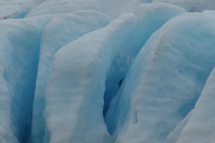 Close up of a glacier