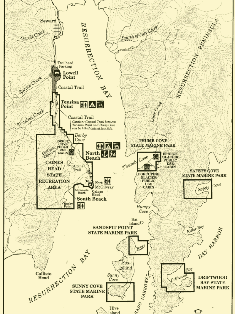 Resurrection Bay Map
