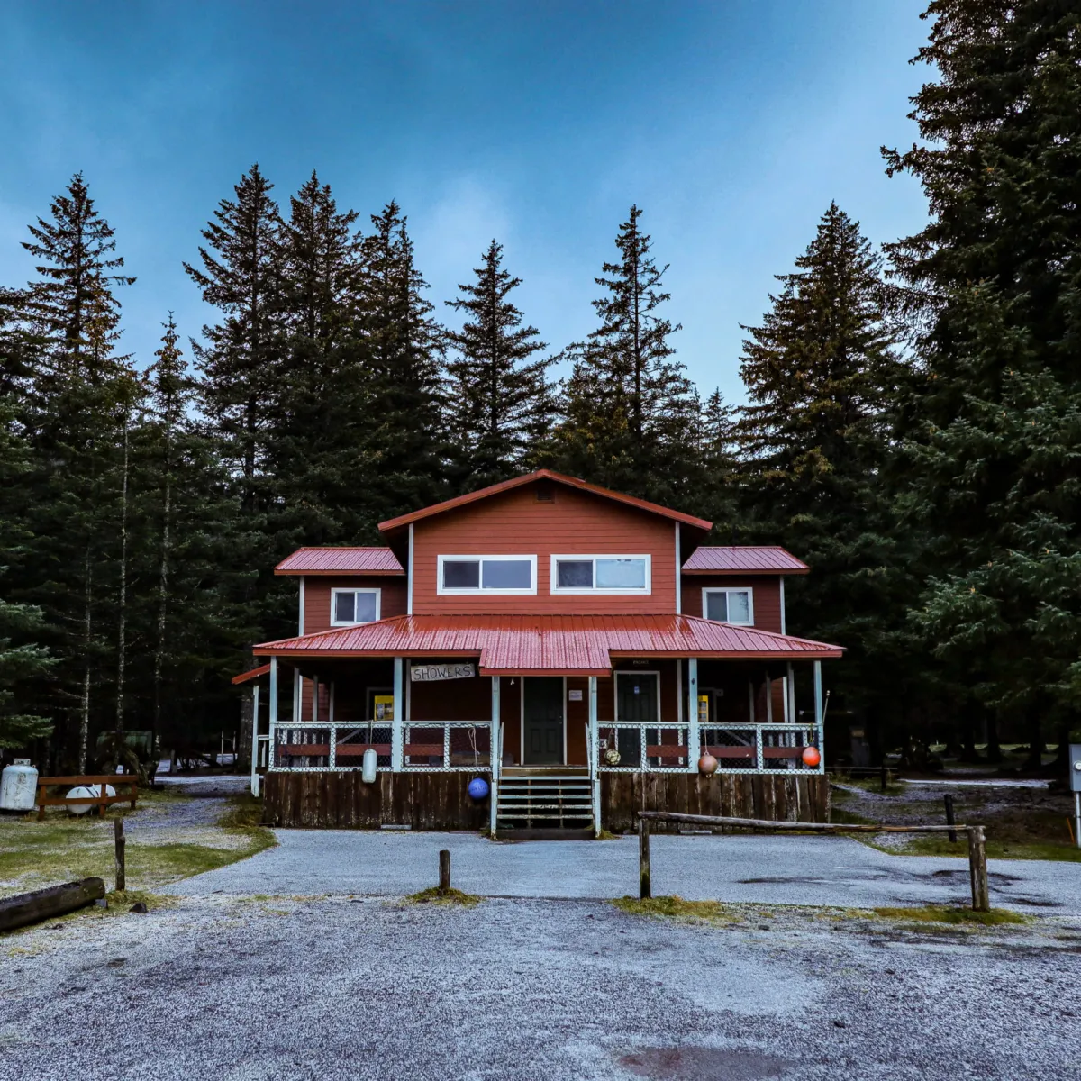 Restrooms, Showers, and Laundry at Miller's Landing, Seward, AK