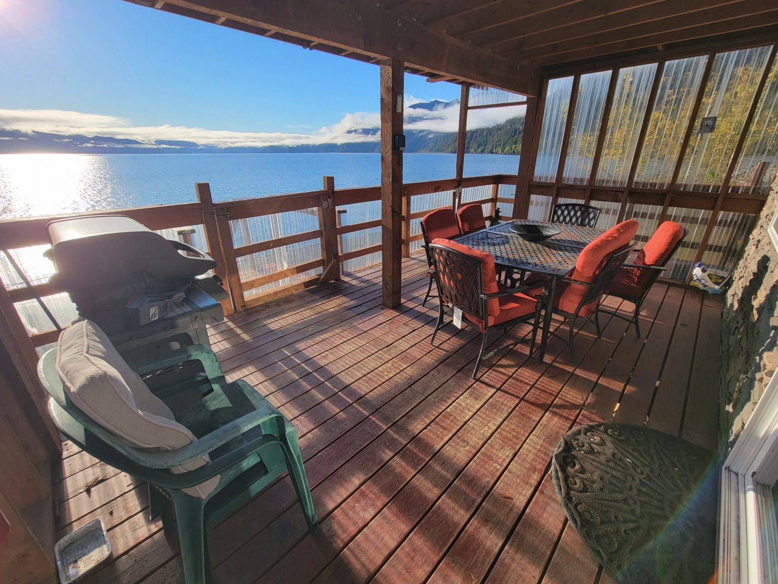 a bench overlooking the ocean