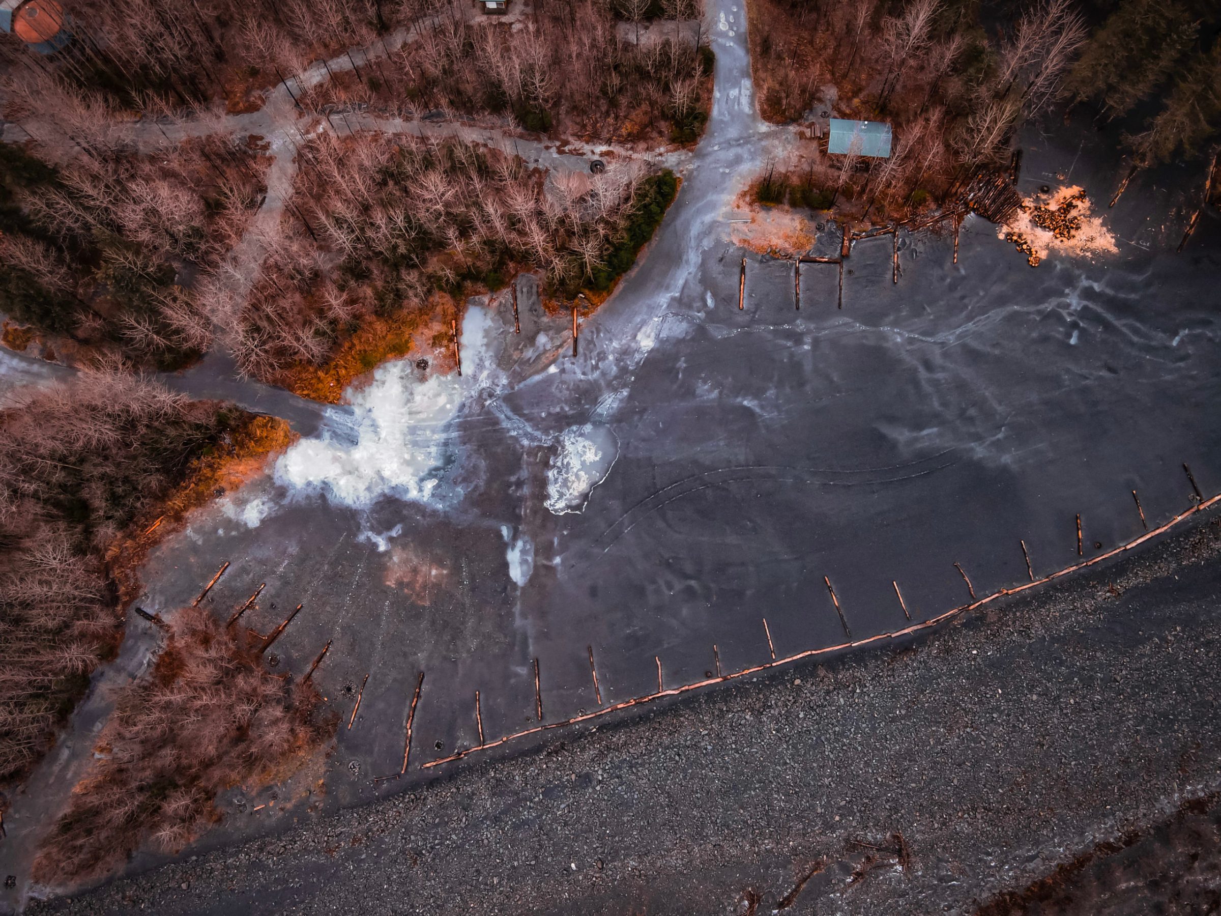 Aerial of Spruce Creek RV sites, Miller's Landing North Annex, Seward, AK