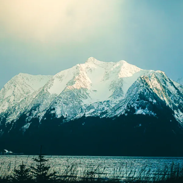 Mountains from Uncle Steve's Cabin, Miller's Landing, Seward, AK