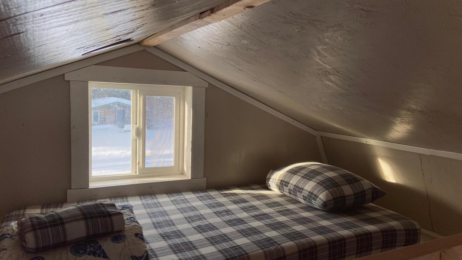 interior Beachfront Millers Landing cabin. detail of the small loft
