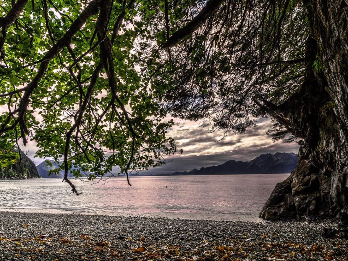 Granite Point Mountain Lodge beach near Seward Alaska