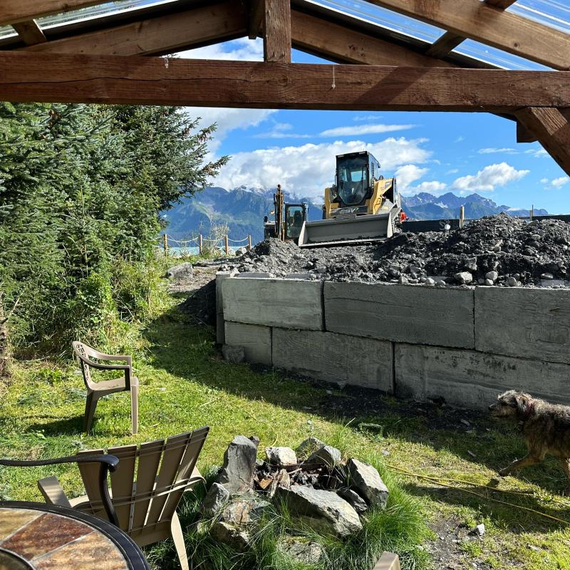 a view of a park bench