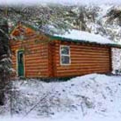 Misty Sea Cabin in the snow