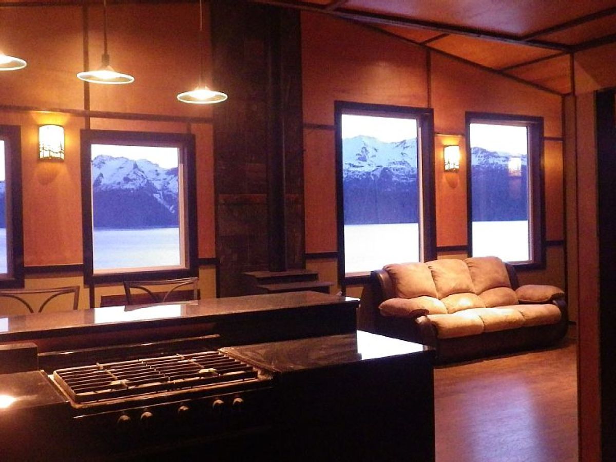 Kitchen and View from Granite Point Mountain Lodge