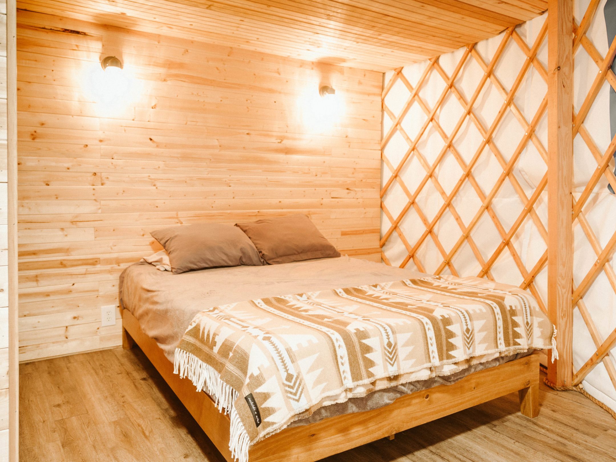 Full Yurt - Master Bedroom