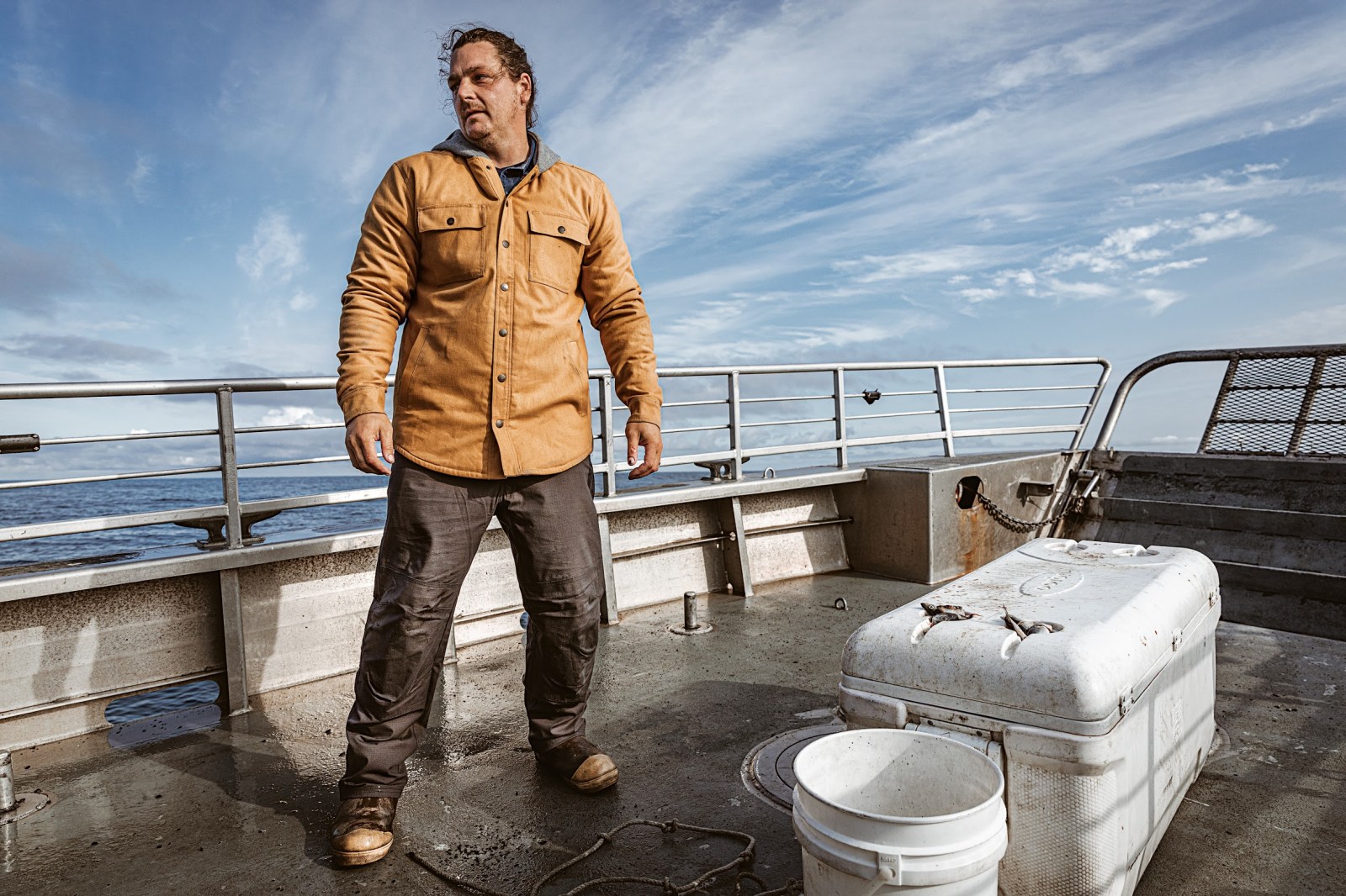 a man standing on a bridge