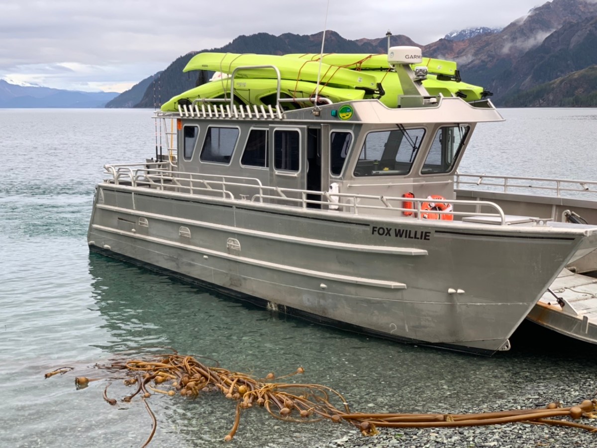 The Fox Willie loaded with kayaks