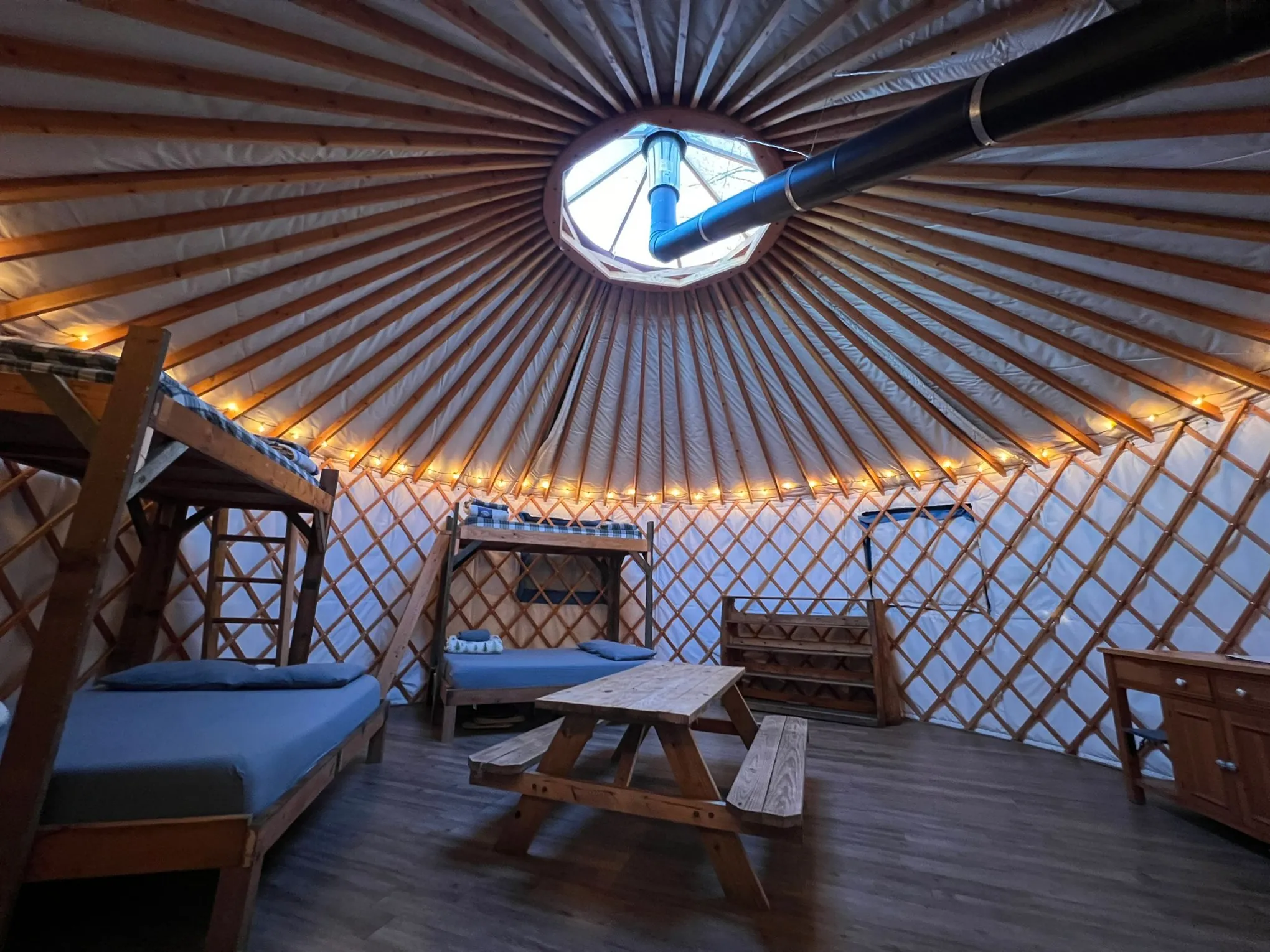 a chair sitting in front of a building