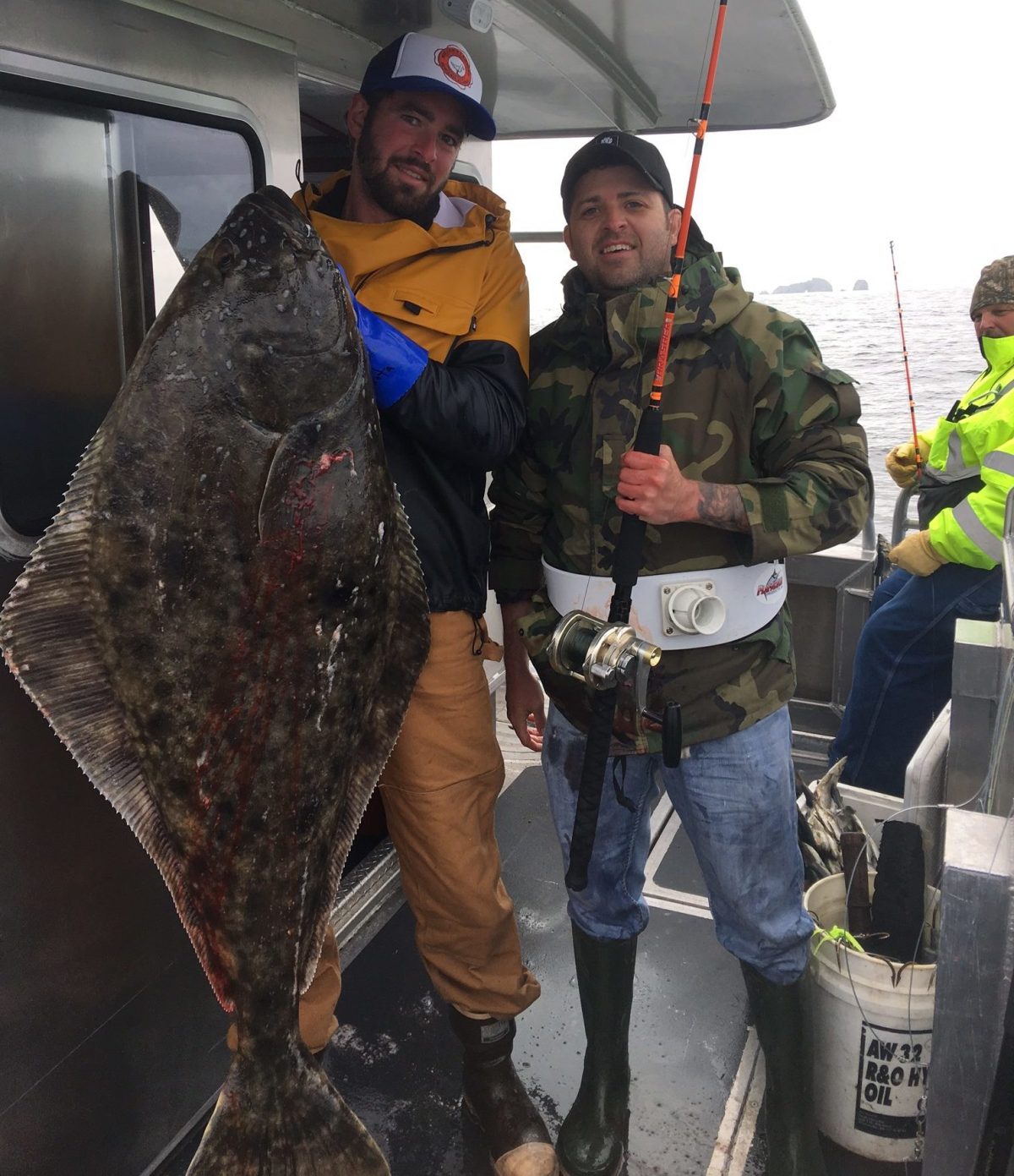 a person holding a fish