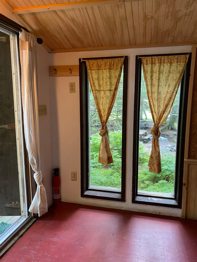 a door with a window