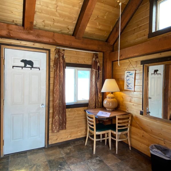 a room with a wooden floor