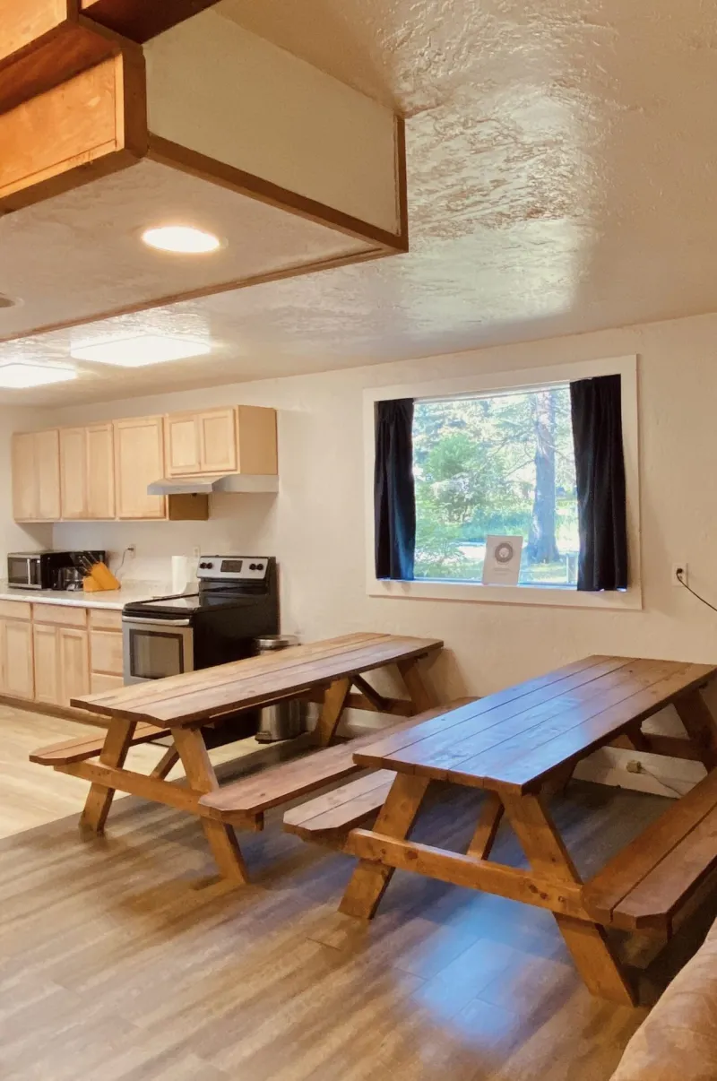 a living room filled with furniture and a fireplace