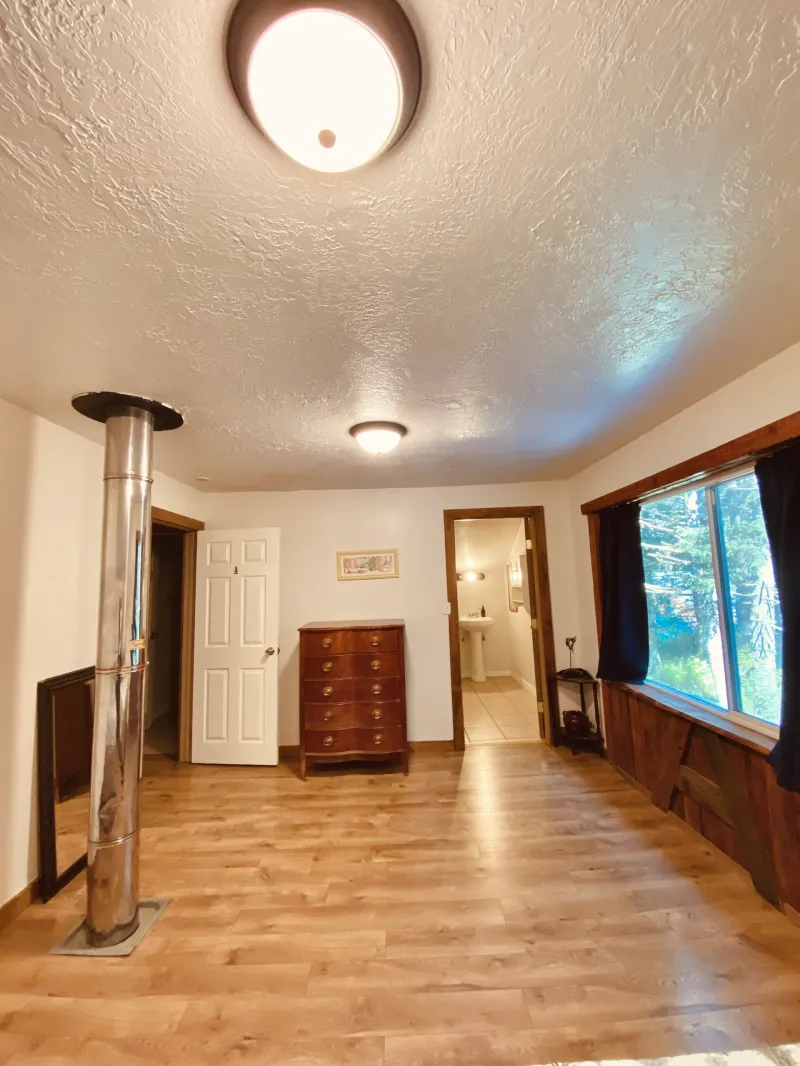 a room with a wooden floor