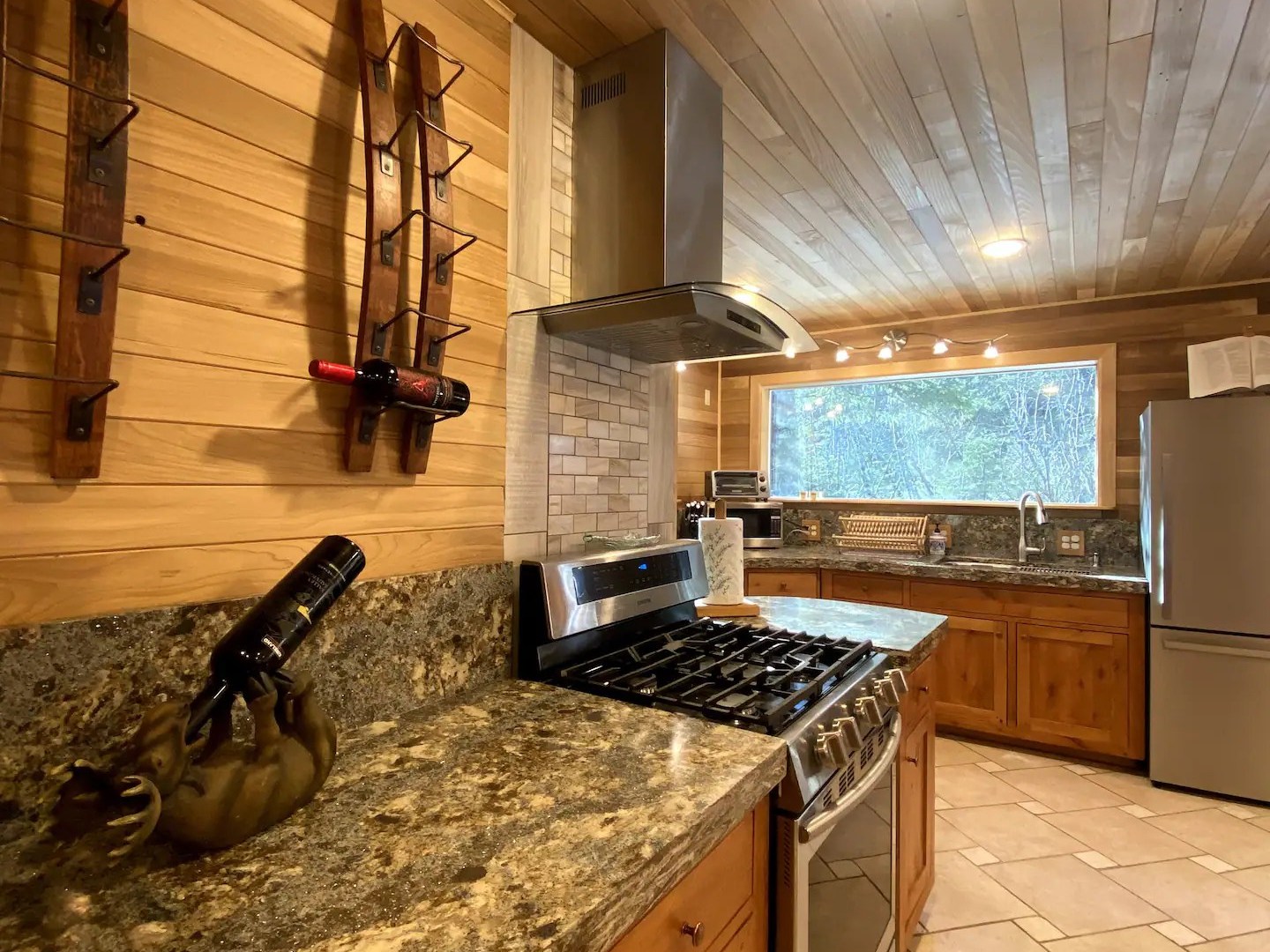 the stove of a kitchen