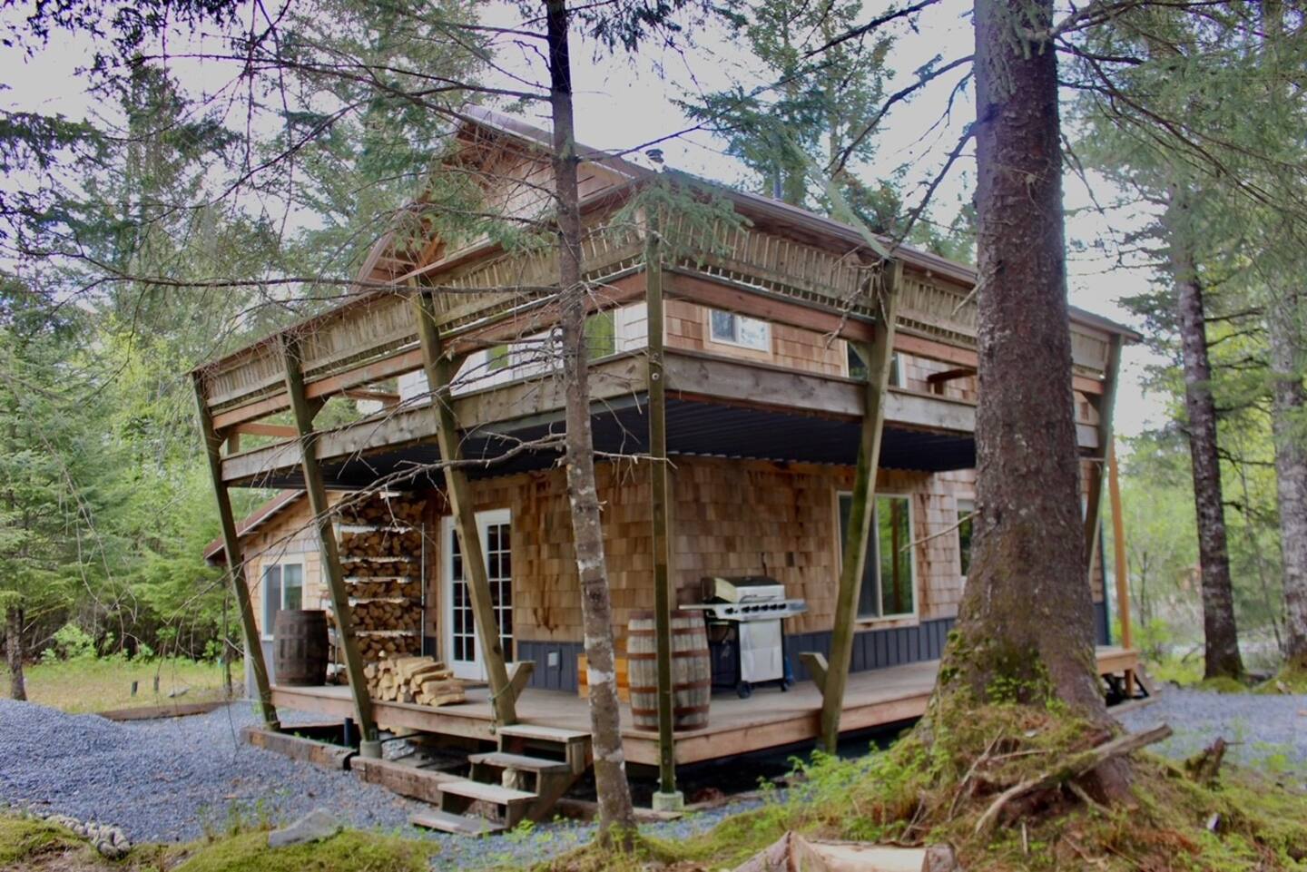 a house surrounded by treesMillers Landing Seward Alaska Beach Seaside
