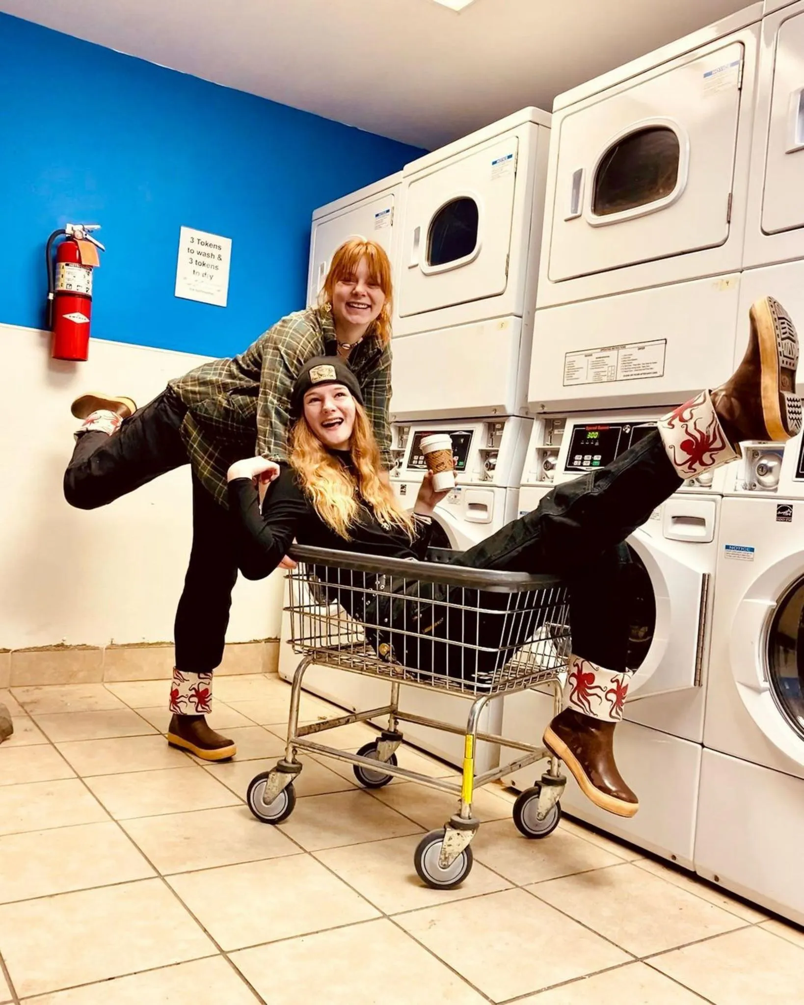 a person standing in a room