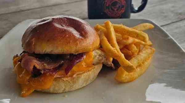 a close up of a sandwich on a plate