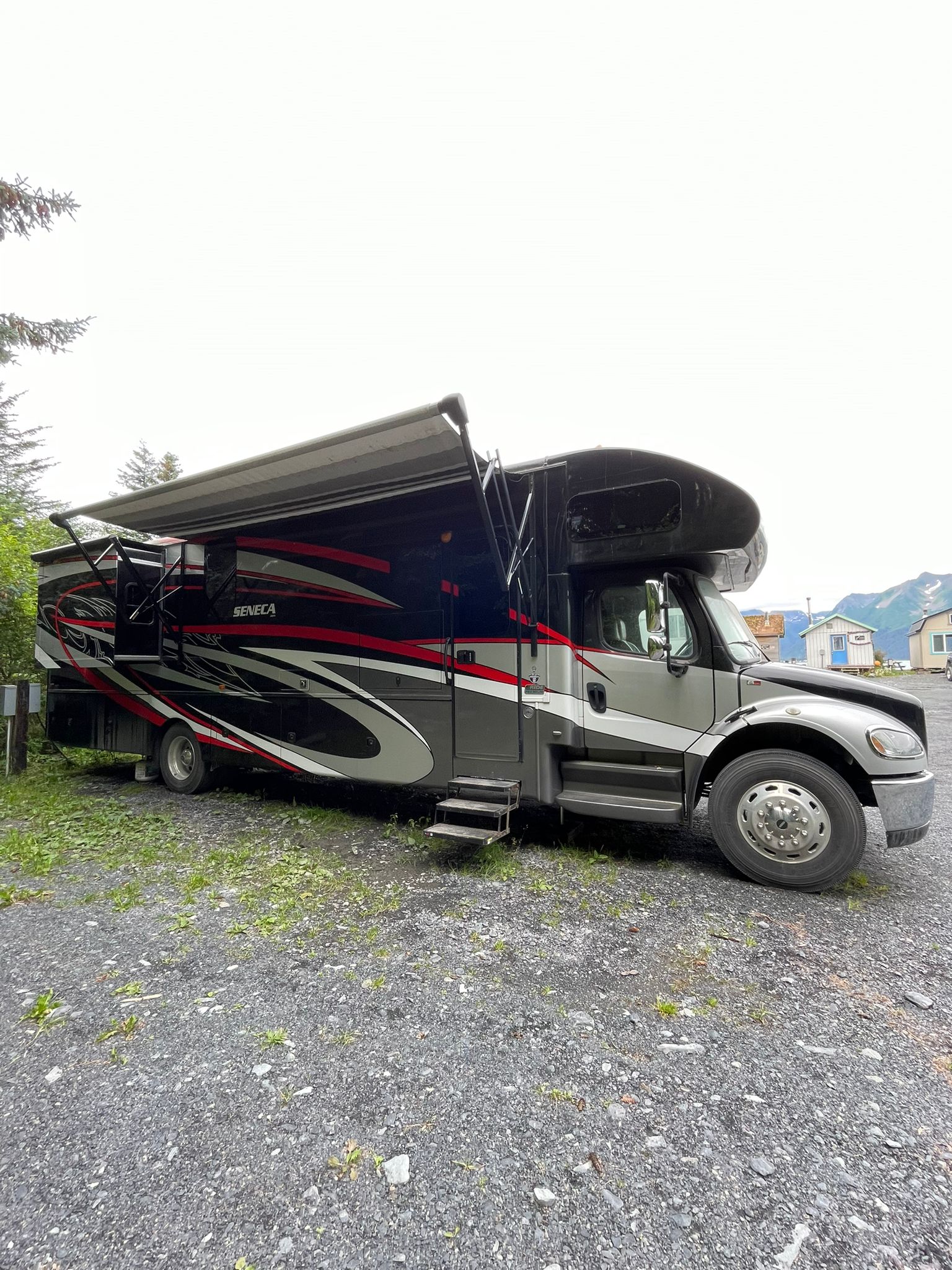 side view of the Class C beachcomberMillers Landing Seward Alaska Beach Seaside