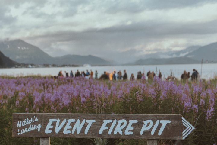 Beachside Bonfire Seward Alaska Kayaking Fishing Lodging
