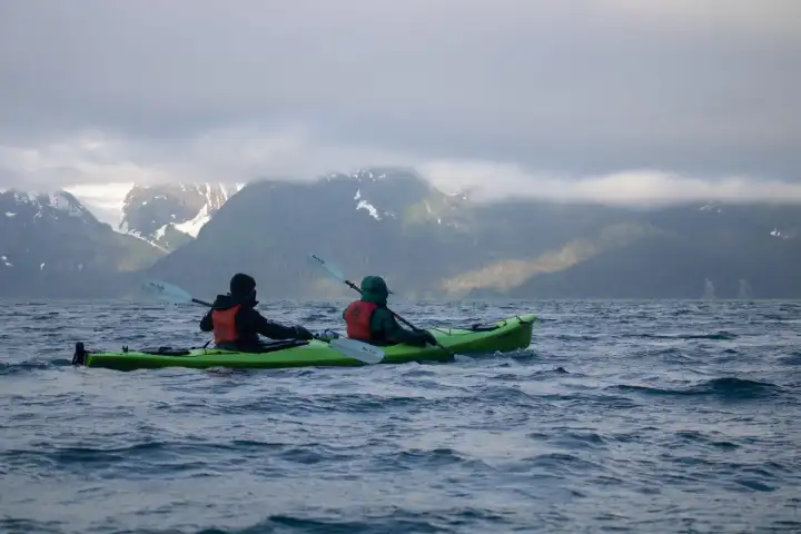 kayaking outside of Seward alaska