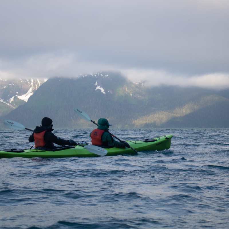 kayaking outside of Seward alaska
