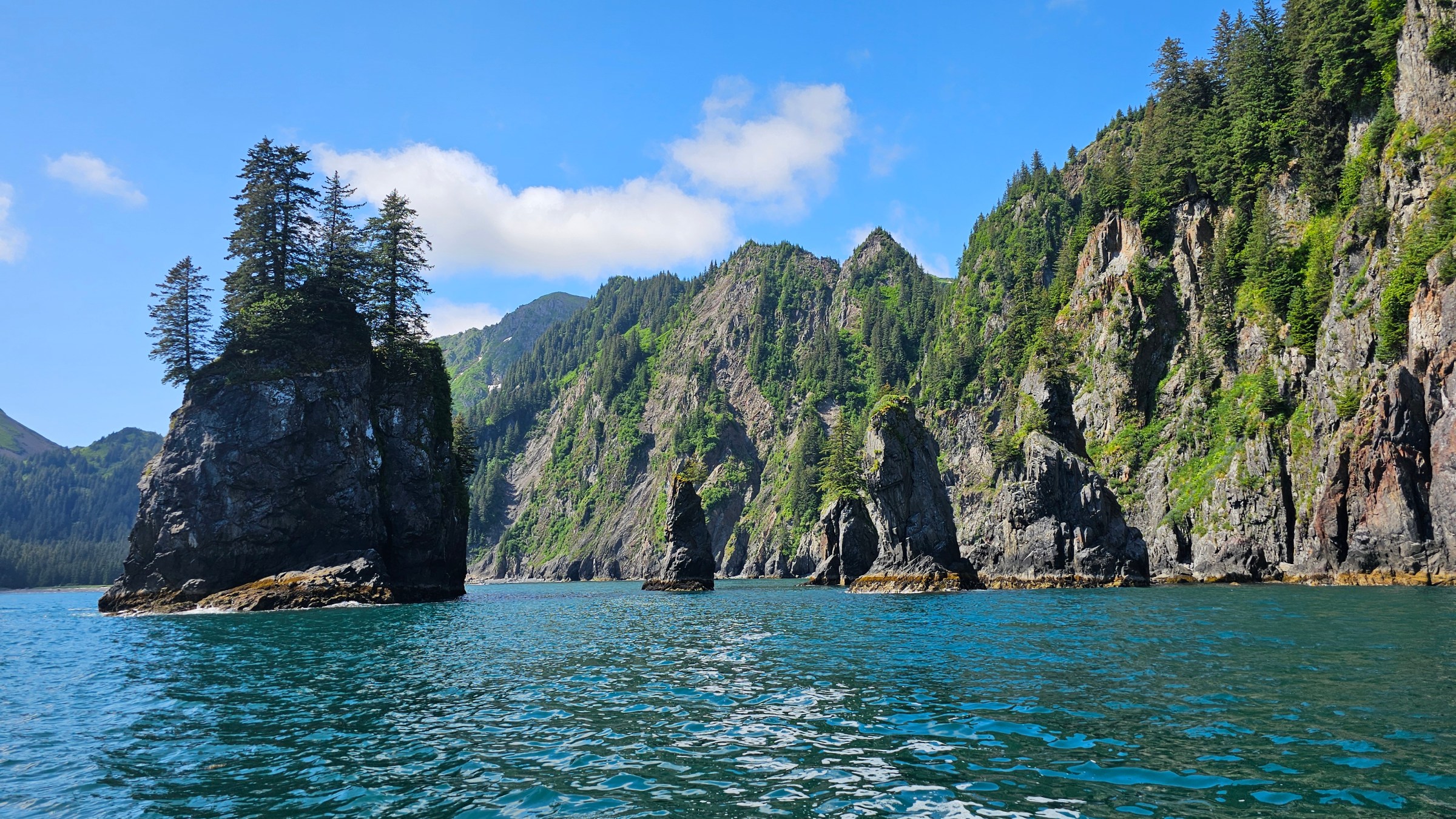 photo of the Spire Cove at the Kenai Fjords National Park