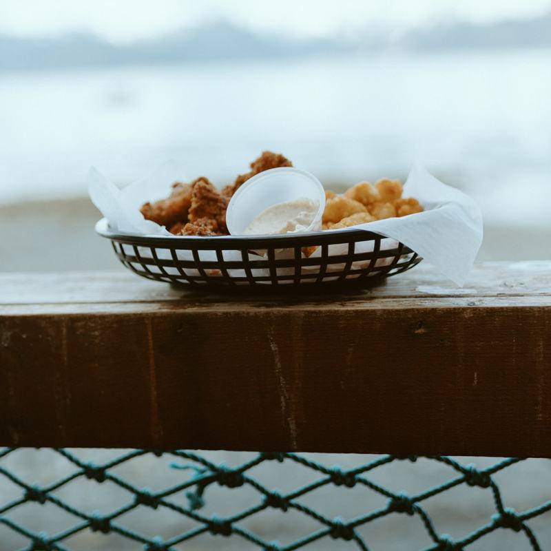 Seward Alaska Fresh fish on the Seaside Cafe